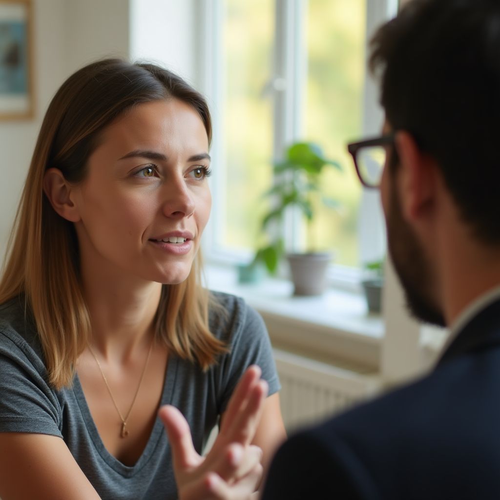 Sesión de terapia financiera